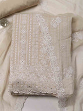 All Over Embroidery Cotton Unstitched Suit Piece With Dupatta